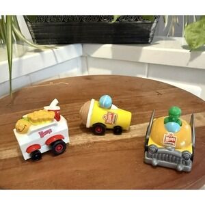 Wendy's '90s (3) Kids Meal Pullback Race Car Toys French Fry, Frosty & Kids Meal